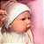 Boneca Bebê Reborn Olhos Abertos Roupa Rosa 1267 - Baby Brink - Imagem 4