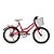 Bicicleta Athor Aro 24 Nature Com Cestão - Vermelha - Imagem 1