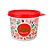 Tupper Redondinha Tempero Caseiro Floral 500 g - Imagem 1