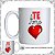 CANECA PERSONALIZADA TE AMO 325ML CERÂMICA - Imagem 1