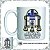 CANECA PERSONALIZADA - R2D2 STAR WARS CERÂMICA 325 ML - Imagem 1