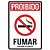 PLACA DE SINALIZAÇÃO PROIBIDO FUMAR EM PVC - Imagem 1