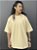 Camiseta Nipe Oversized Basic Malha Especial Khaki - Imagem 1
