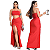 Conjunto Saia longa com fenda lateral com croped faixa para festa e Baladas - Imagem 13