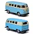 Kombi Corujinha Azul - California Minis - Welly - 1/64 - Imagem 3