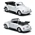 Fusca Branco conversível - California Minis - Welly - 1/64 - Imagem 1
