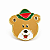 Pin de Metal Urso Gui - Imagem 1