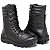Bota Coturno Motociclista Motoboy Militar Samu Couro Preto - Imagem 4