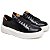 Tênis Casual Couro Preto neotenis Design Fashion Conforto - Imagem 3