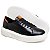 Tênis Casual Couro Preto neotenis Design Fashion Conforto - Imagem 2