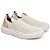 Tênis Casual Slip Masculino Bege esporte Confortável Moda Fashion - Imagem 3
