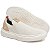 Tênis Casual Slip Masculino Bege esporte Confortável Moda Fashion - Imagem 2