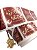 25 Unid. Adesivo Feliz Natal Retangular  Vermelho Intenso  5cm - Imagem 1