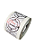 500 unid - Adesivo Com Carinho Escrito Bronze - Imagem 1