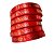 50m- Fita Cetim 1,5cm -  Estampa HD VERMELHO - Hot Stamping - Imagem 1