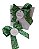 Pc. 5 unid - Laços de Cetim cor Verde com Tag - Imagem 3