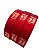50M - Fita Cetim 2,2cm Estampa VERMELHO - Hot Stamping - Imagem 1