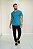 Camiseta Básica Azul Turquesa - Imagem 4