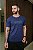 CAMISETA PREMIUM AZUL MARINHO COM DETALHE EM SILK EM ALTO RELEVO - Imagem 3
