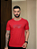 CAMISETA PREMIUM VERMELHO COM DETALHE EM SILK EM ALTO RELEVO - Imagem 1