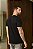 Camiseta Premium Algodão Preto Bordado Computadorizado - Imagem 4