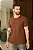 Camiseta Premium Algodão Marron Bordado Computadorizado - Imagem 2