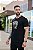 Camiseta Premium Algodão Preta leopardo Estampada Menegotti - Imagem 4