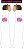 Manguito Branco/Brasao neow pink MUHU P - Imagem 1