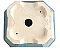 Vaso Para Kengai e Han kengai Octagonal  Esmaltado Onodera 18 X 10,5  cm - Imagem 4