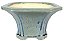 Vaso Para Kengai e Han kengai Octagonal  Esmaltado Onodera 18 X 10,5  cm - Imagem 1