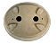 Vaso Oval Fosco Heloisa Faria 25 X 20 X 6 cm - Imagem 2