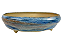 Vaso Oval Esmaltado Heloisa Faria 28 X 25 X 6 cm - Imagem 1