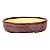 Vaso Para Bonsai Oval Esmaltado Pine 21 X 17 X 4,5 cm - Imagem 1
