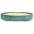 Vaso Bandeja Para Bonsai Oval Esmaltado Pine 27,5 X 21 X 5 cm - Imagem 1