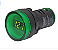 Voltimetro Circular 50v-265vac-100amp Led Verde F22mm - Imagem 1