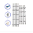 BARRAMENTO LG 47P 10BR 5LED E 6LED CADA 47LB/47LF F30661 - Imagem 1
