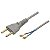 Cabo Ferro Passar Cinza 1,8mt 18awg(paral) - Imagem 1