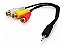 Cabo Audio 1p2st 4c+3rca-f 15cm Pt F5086b - Imagem 1