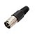 Conector Canon Cabo Macho Rosca Preto - Imagem 1