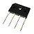 Diodo Ponte Ret 3a 600v 3sba60/3sb60 25x15x4mm - Imagem 1