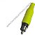 Plugue Rca Pvc Ouro 6mm Amarelo 133 - Imagem 1