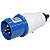 Plugue Ac 2p+t 16a Macho P/cabo Pp Azul Mtx - Imagem 2