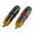 Plugue Rca Macho Metal Vm+pt(o Par)6mm Uso-prof - Imagem 1