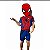 Fantasia Homem Aranha + máscara Bebê Criança 1 a 8 anos - Imagem 5