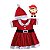 Vestido Natal Mamãe Noel Bebê Criança Mesversário - Imagem 2