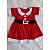 Vestido Natal Mamãe Noel Bebê Criança Mesversário - Imagem 5