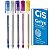 Kit Caneta Gel Gelyx 5 Cores 1.0mm Cis Escolar Infantil - Imagem 1