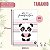 Caderno Brochura 80fls Capa Dura Panda My Friend 2025 São Domingos CP3 - Imagem 3
