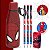 Kit Escolar Spider Man Lápis Borracha Apontador + Copo 530ml Plasútil Homem Aranha Infantil Ensino Fundamental 6itens - Imagem 1