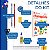 Kit Material Escolar Sonic Volta As Aulas 73 itens com Cadernos Kit Completo para Ensino Fundamental ou Infantil - Imagem 4